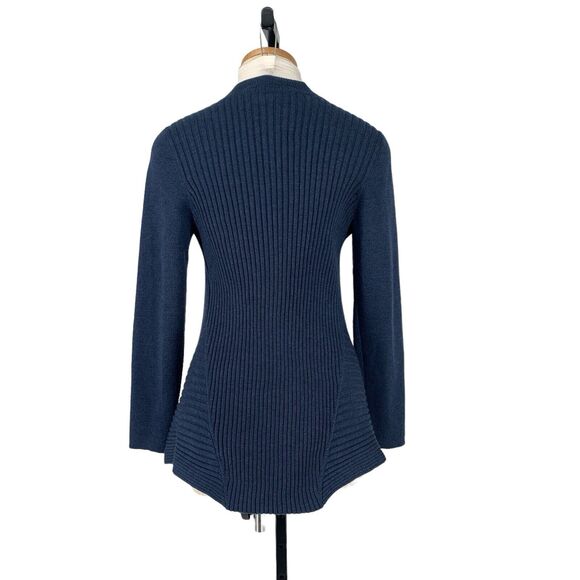 Eileen Fisher Merino Wool Ribbed Cardigan Sweater Small - Picture 5 of 10